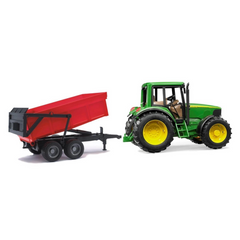 Nessiworld John Deere 6920 Tractor and Red Trailer