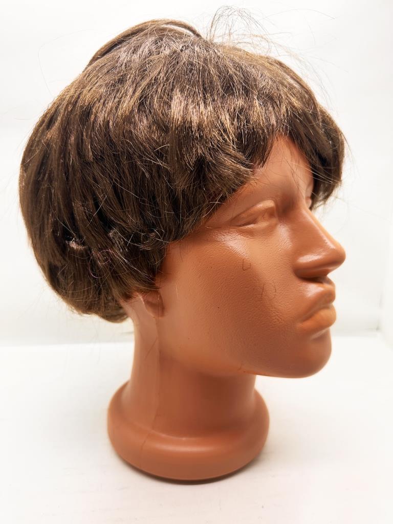 Nessiworld Brown Color Short Cut Lined Men's Wig