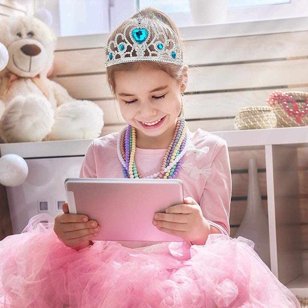 NessiWorld Frozen Blue Heart Stone Elsa Crown