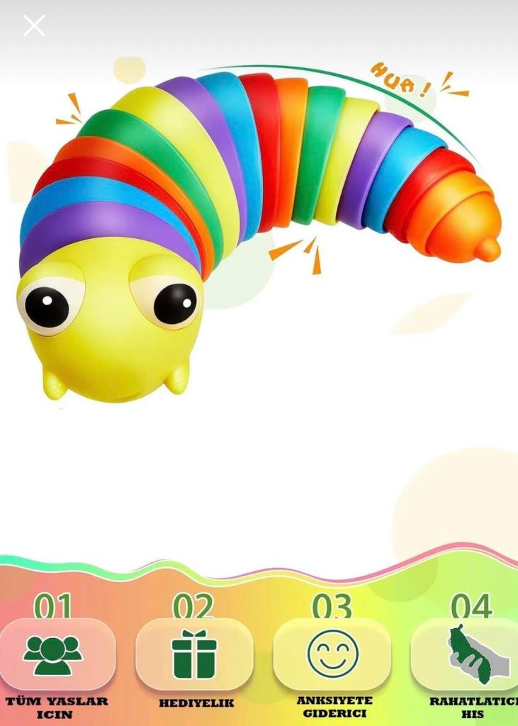 Nessiworld Kayyum Cute Educational Caterpillar 2310