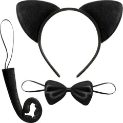 Nessiworld Cat Costume Crown Tail Bow Tie Set 1 Piece