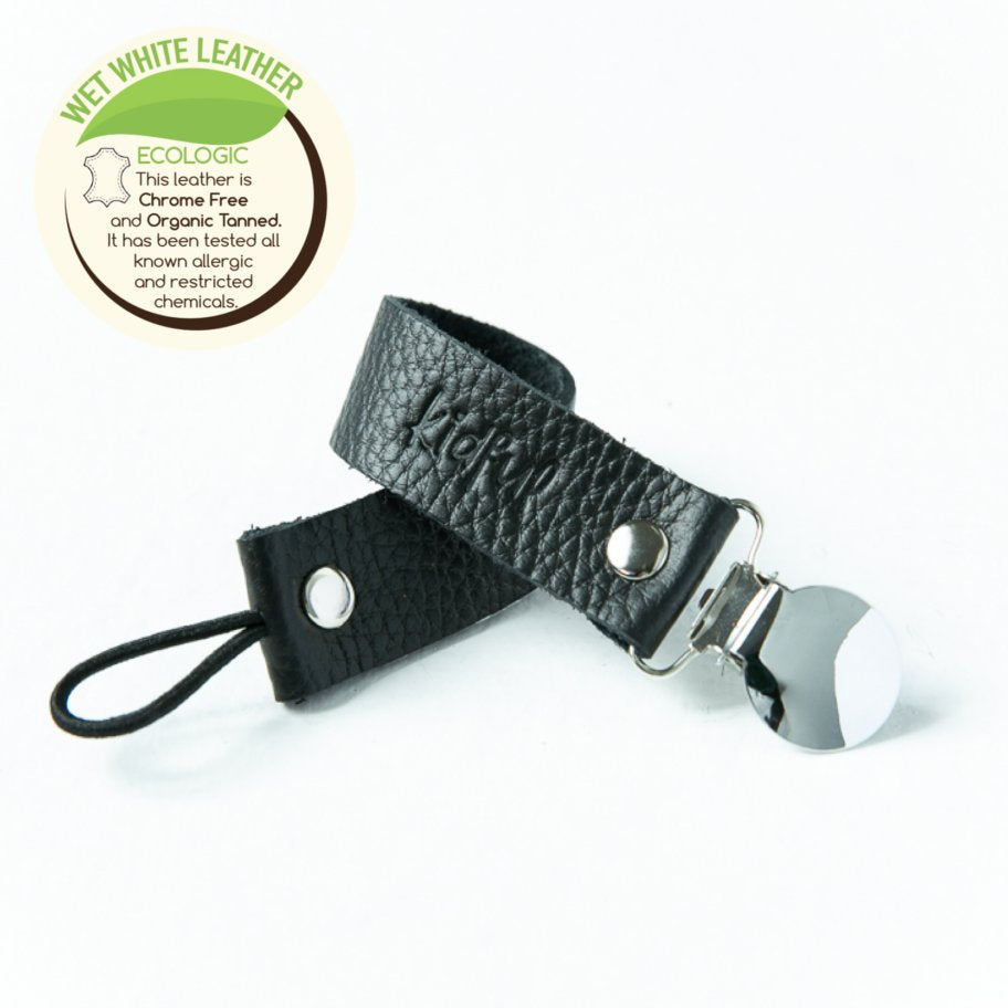 Kidful Herbal Dyed Pacifier Holder Charcoal