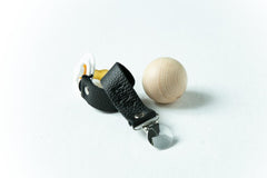 Kidful Herbal Dyed Pacifier Holder Charcoal