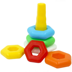 Nessiworld Kiki Mesh Colorful Hexagon Rings