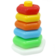 Nessiworld Kiki Mesh Colorful Hexagon Rings