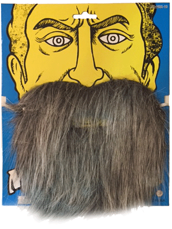 Nessiworld Gray Pirate Beard Fake Beard