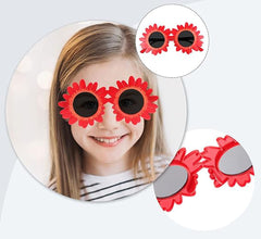 NessiWorld RedColorDaisyShapedPartyGlasses18x10cm