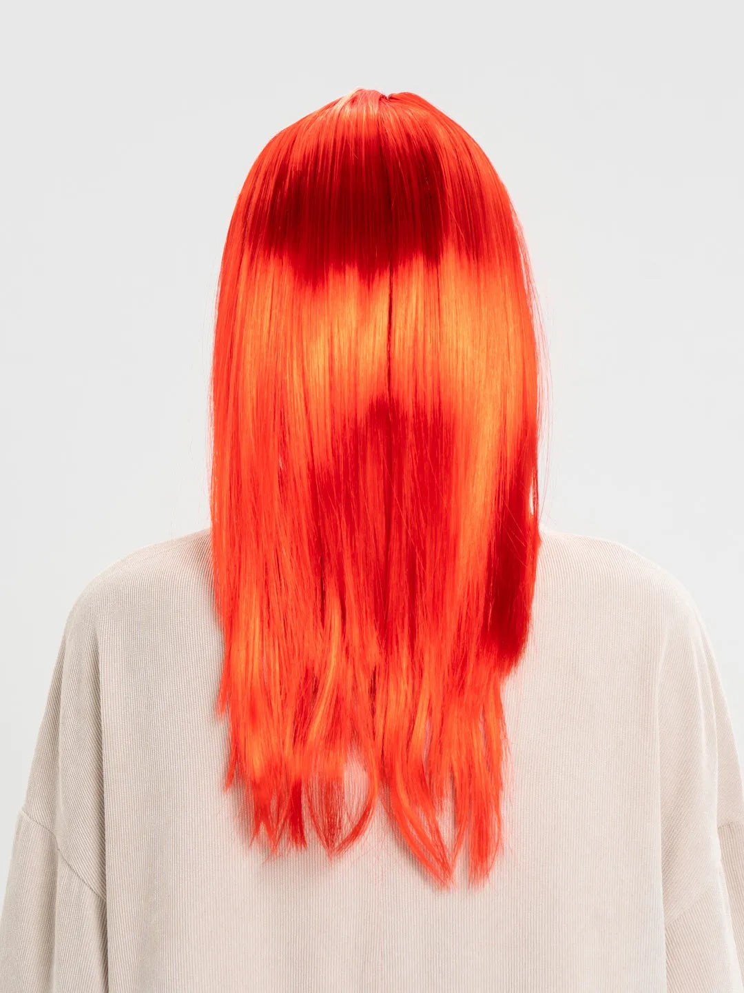 Nessiworld Red Color Long Straight Party Wig