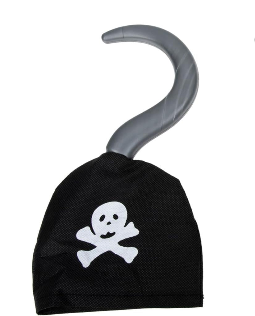 Nessiworld Pirate Hook Made of Fabric Material with Pirate Hand Crest Print