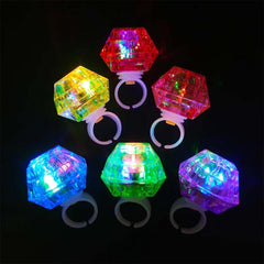 Nessiworld Crystal Design Led Glow Light 3 Mode Pink Ring 3.5 x 5 cm