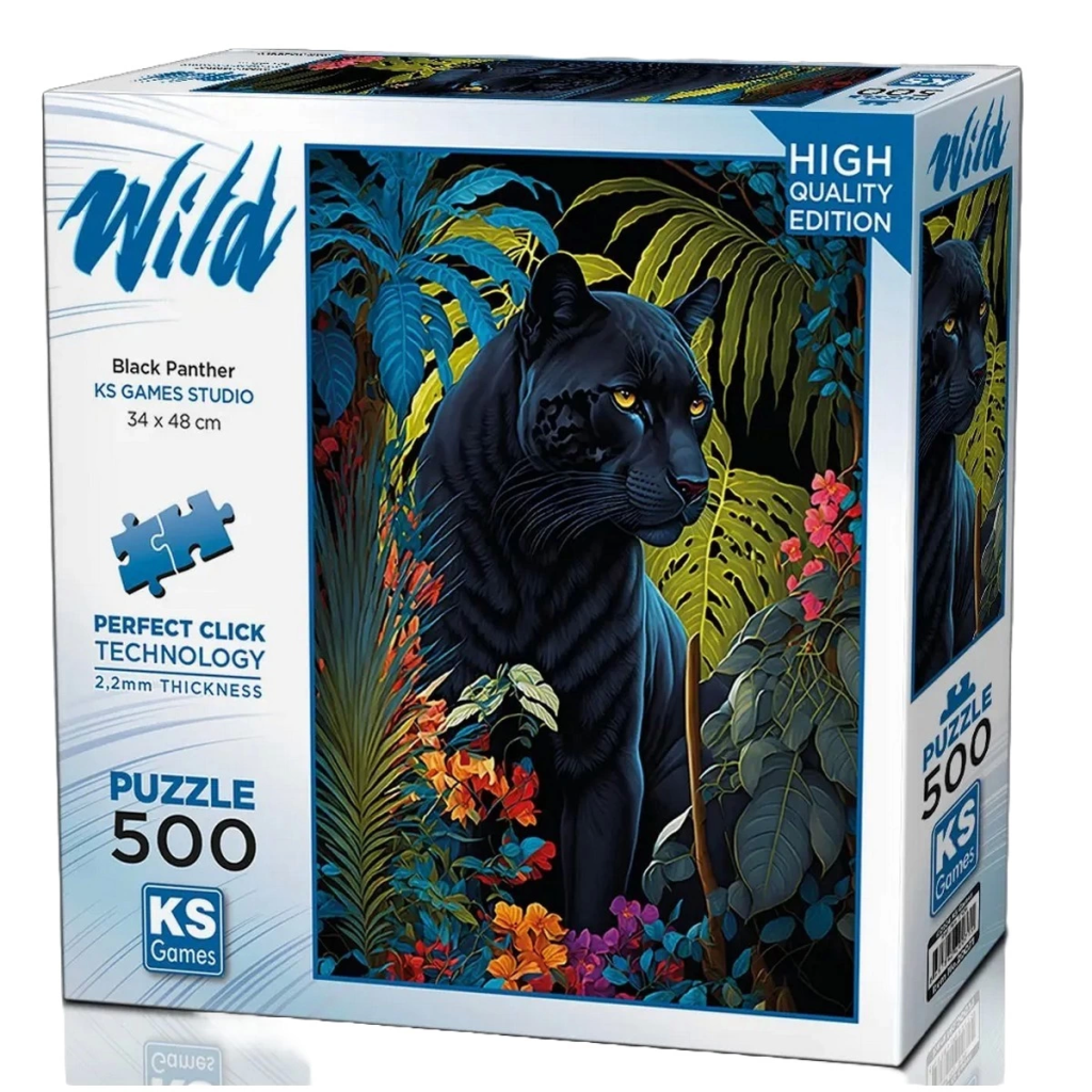 Nessiworld KS Games Black Panther with Puzzle 500 Pieces 20071