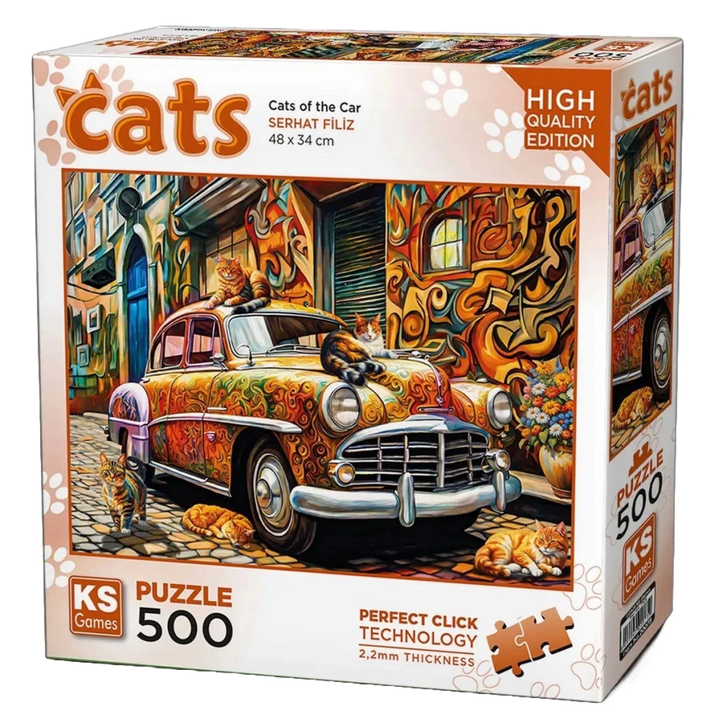Nessiworld KS Games Cats On The Car Puzzle 500 Pieces 20073