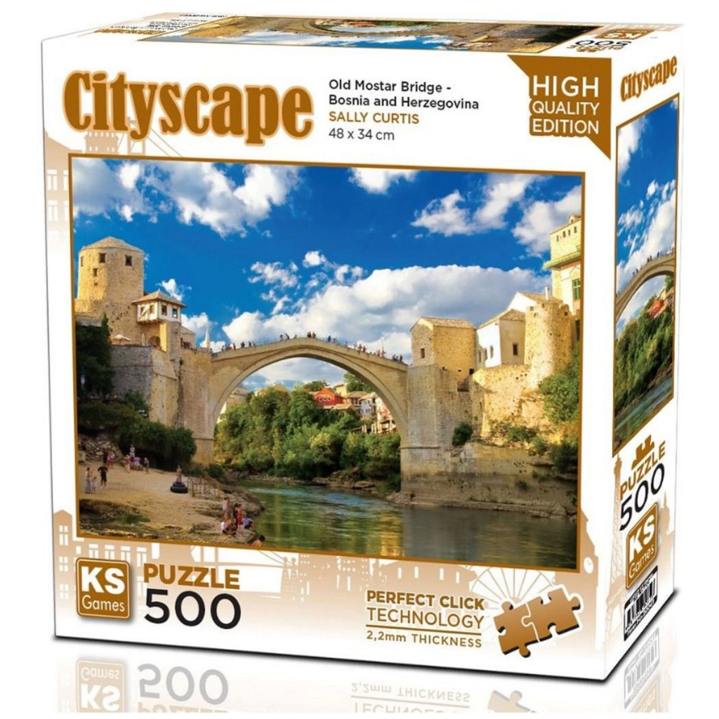 Nessiworld Ks Games Old Mostar Bridge Bosnia-Herzegovina Puzzle 500 Pieces