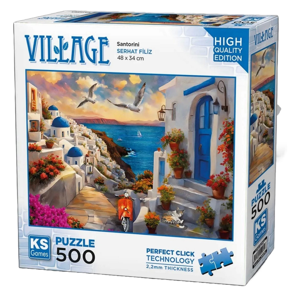 Nessiworld KS Games Santorini Greece Puzzle 500 Pieces 20074
