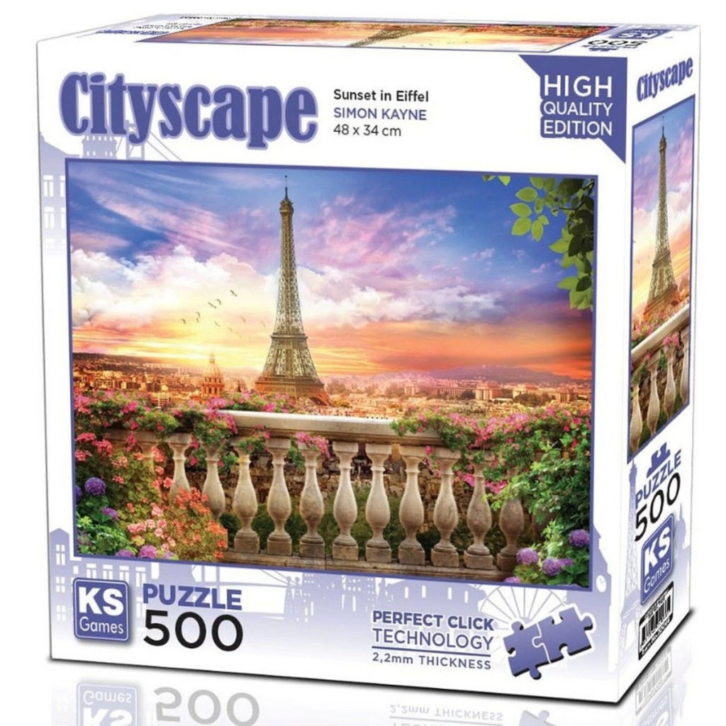Nessiworld KS Games Sunset in Eiffel Puzzle 500 Pieces 20066