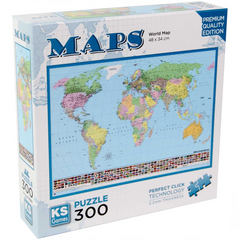 Puzzle Carte du monde Nessiworld KS Games 300 pièces