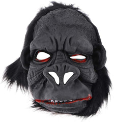 NessiWorld Latex Gorilla Mask Monkey Mask Meat Mask Orangutan Black Hair No. 1