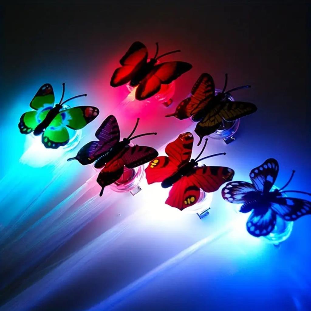 Nessiworld Led Fiber Optic Light Butterfly Hair Clip 1 Piece