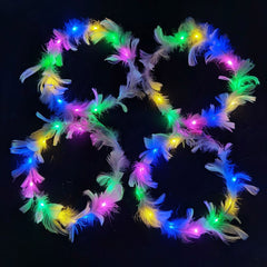 Nessiworld Led Lighted Colorful Burning 3 Functional Otrish Party Crown Colorful 12x12 cm