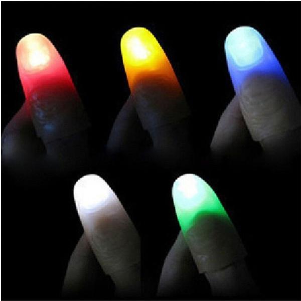 Nessiworld Led Light Colorful Magic Finger Light Finger Joke Finger 1 Piece