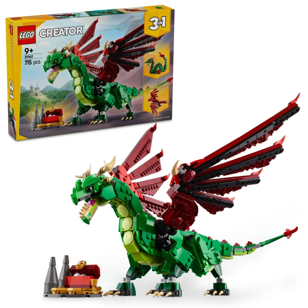 Nessiworld LEGO Creator 3'ü 1 Arada Orta Çağ Ejderhası 31161