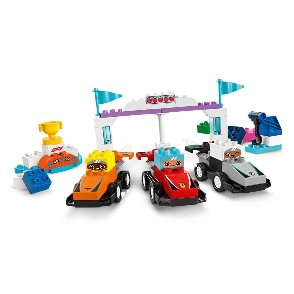 Nessiworld LEGO DUPLO Town F1 Team Voitures de course et pilotes 10445