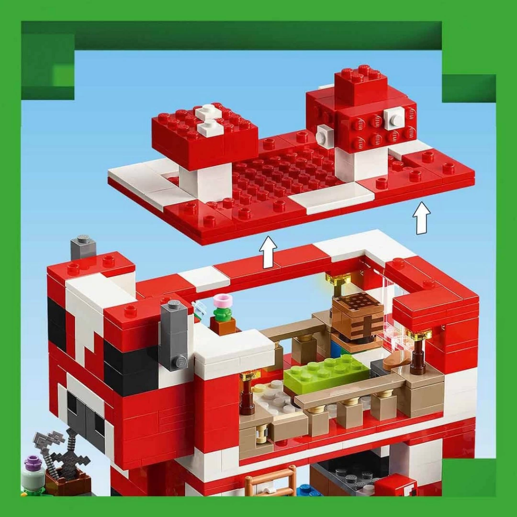 Nessiworld LEGO Minecraft Mooshroom Evi 21270