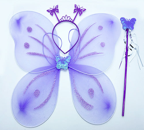 Nessiworld Lilac Butterfly Wing Crown and Stick 50x37 cm