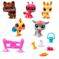 Coffret de 5 figurines Nessiworld Littlest Pet Shop Minis S1