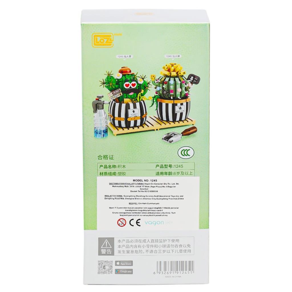Nessiworld LZ1245 Loz Cactus Block Set -Vagon Life