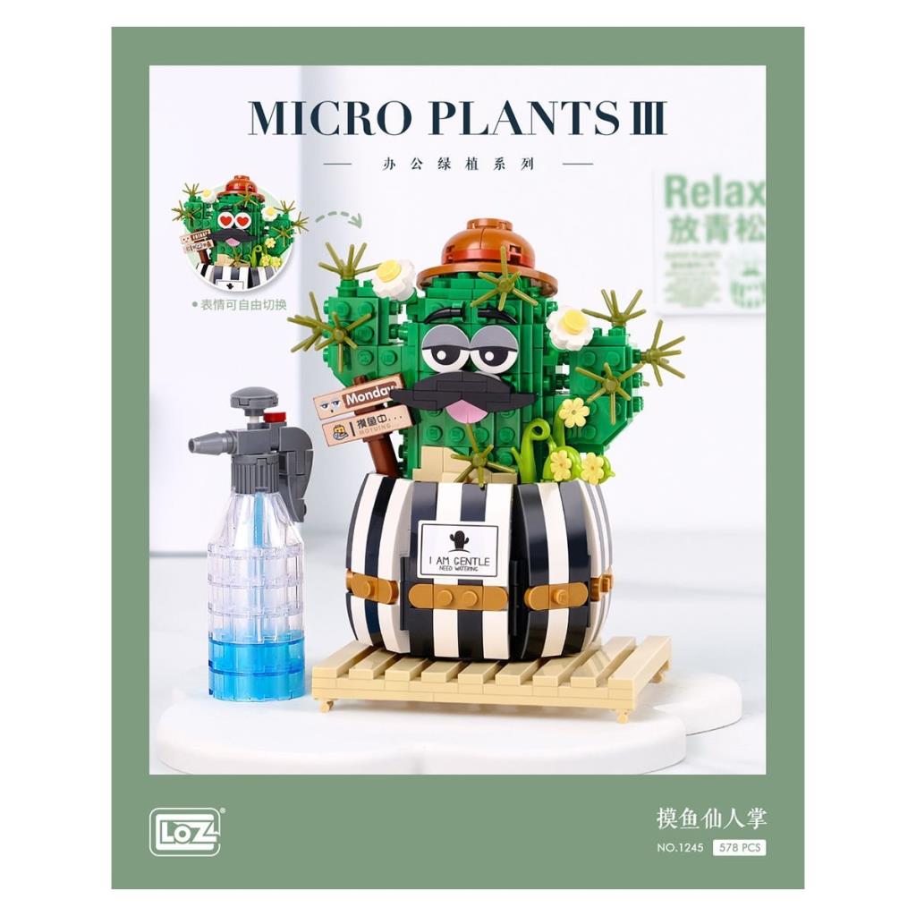 Nessiworld LZ1245 Loz Cactus Block Set -Vagon Life