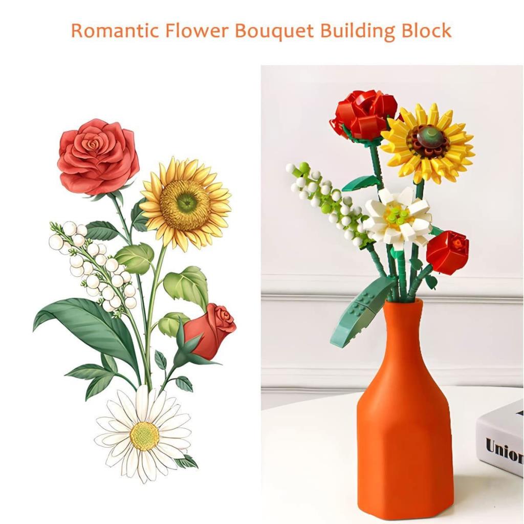 Blocs de fleurs Nessiworld LZ1659 LOZ 568 pièces - Wagon life