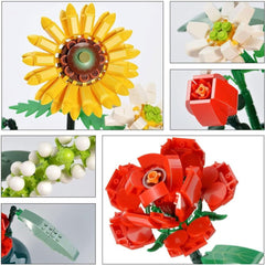 Blocs de fleurs Nessiworld LZ1659 LOZ 568 pièces - Wagon life