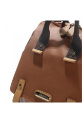 Nessiworld Holifera Leather Mother Baby Care Backpack 7260 Tan
