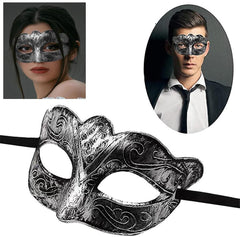 Nessiworld Masquerade Ball Antique Gray Silver Antique Mask Ball Venetian