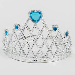 NessiWorld BlueHeartSilverColorQueenCrownPrincessCrown