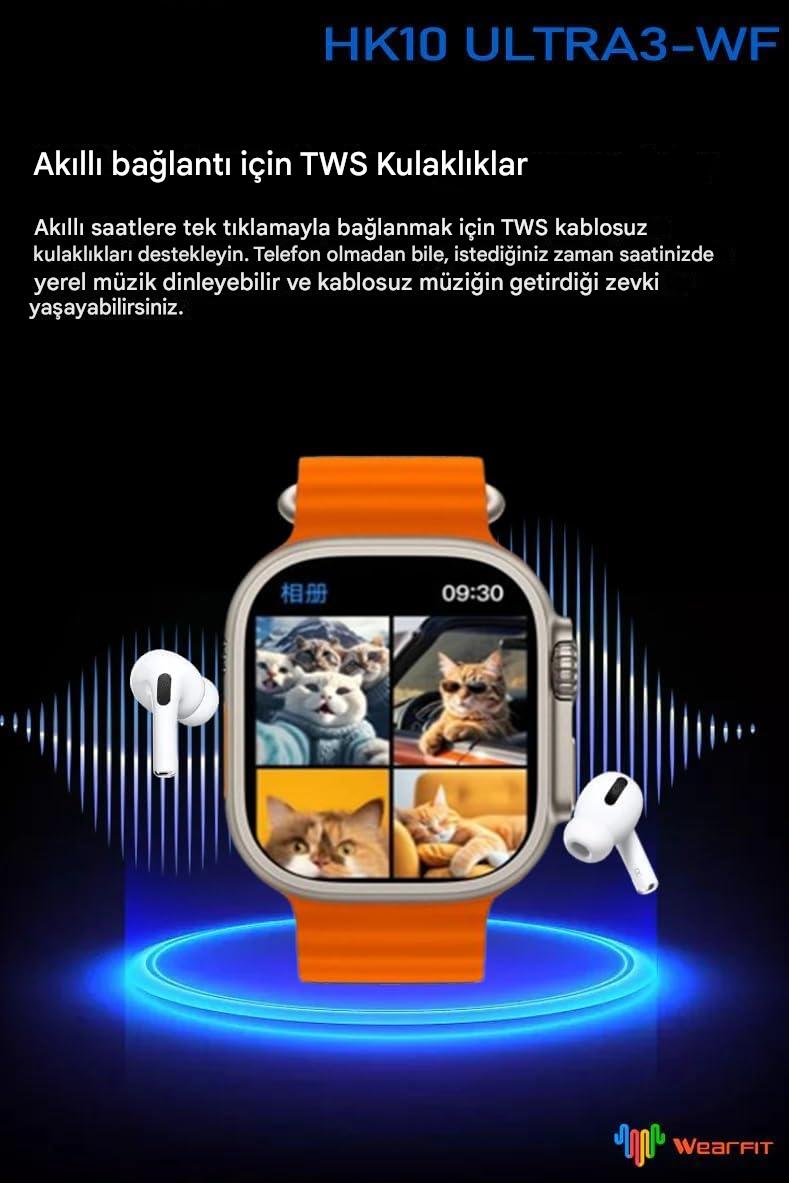 Meanyou Akıllı Kol Saati Watch HK 10 Ultra 3 WiFi - MeanYou