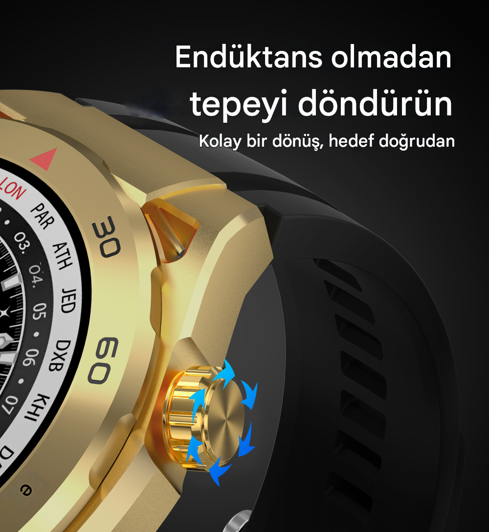 Meanyou Akıllı Saat SK4 1.62inch Dokunmatik Ekran Bluetooth Arama, Spor Modları, Sağlık Takibi - MeanYou