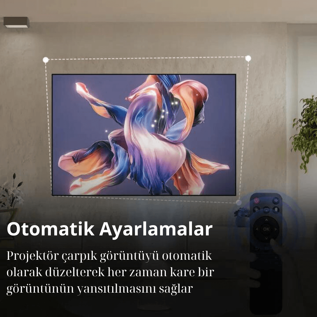 Meanyou 4K Ev Sineması Siyah Projektörü - MeanYou