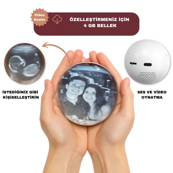 Meanyou Anı Kapsülü Küre Şeklinde Video Oynatıcı - MeanYou