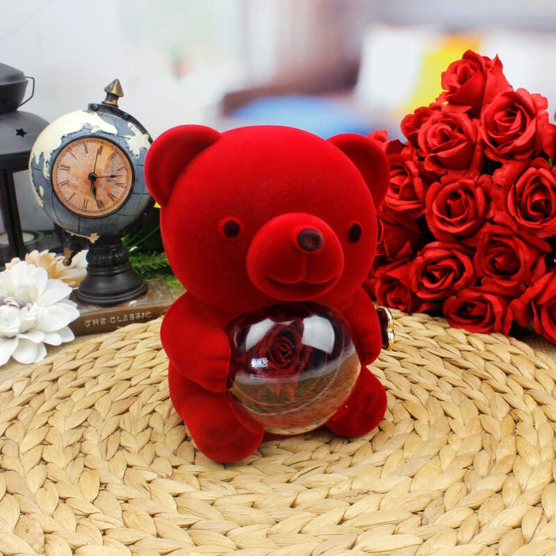 Meanyou Ayıcık Kutulu Kalp Kolye - MeanYou