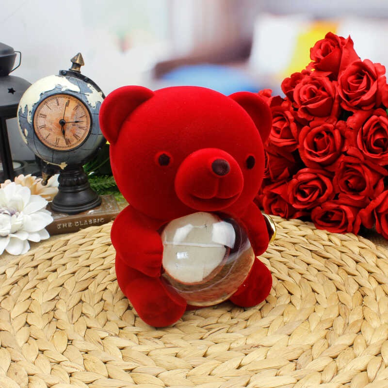 Meanyou Ayıcık Kutulu Kalp Kolye - MeanYou