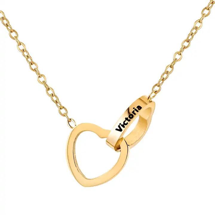 Meanyou Güllü Ayıcık Kalp Kolye - MeanYou