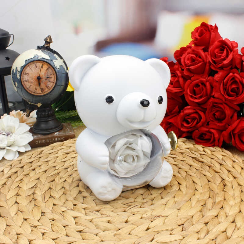 Meanyou Ayıcık Kutulu Kalp Kolye - MeanYou