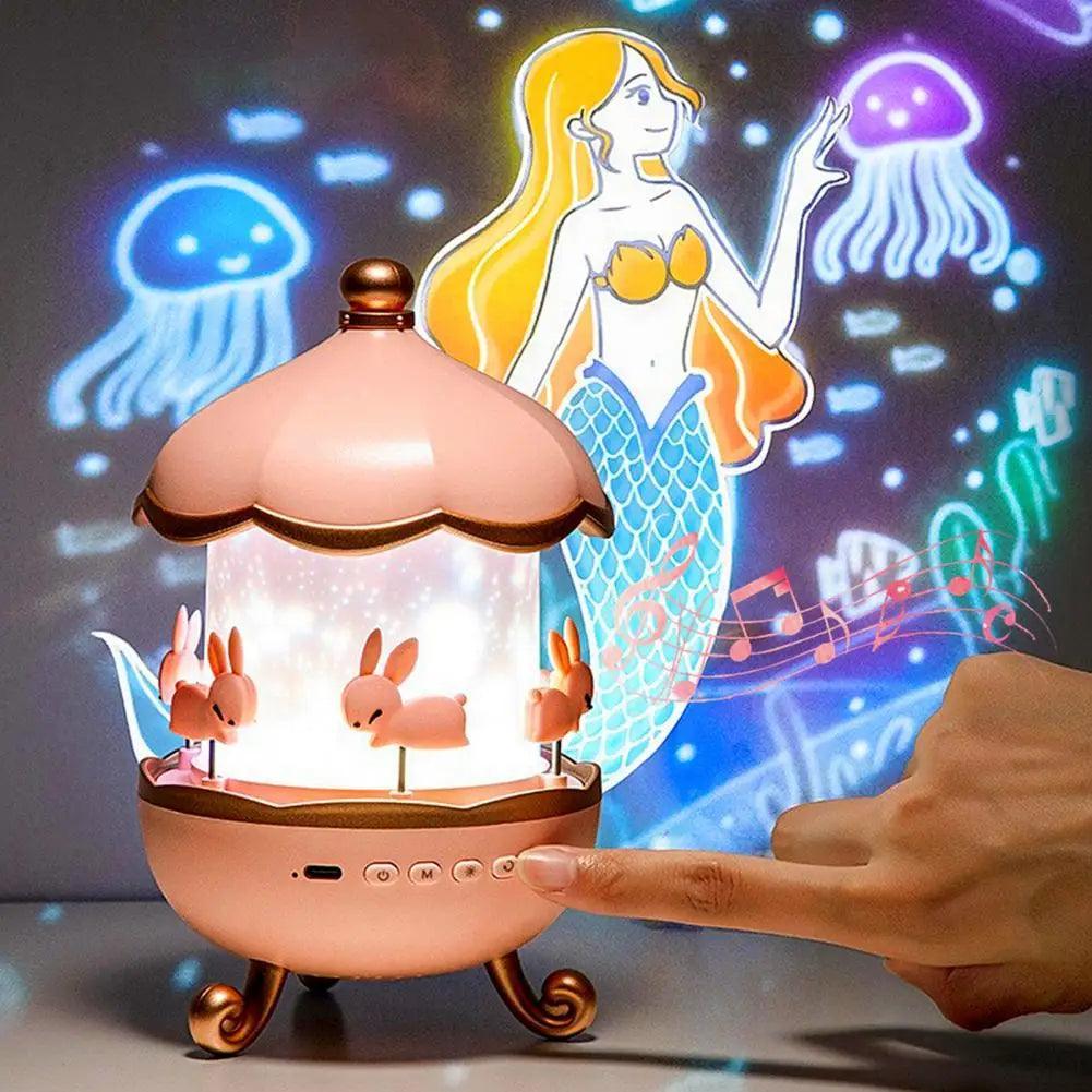 Meanyou Çocuklar İçin Rüya Tavşanı Gece Lambası - MeanYou