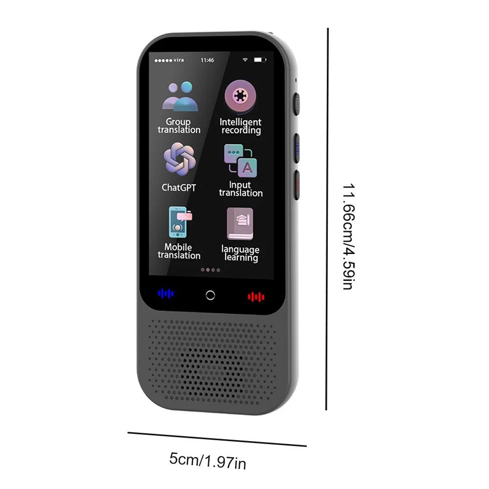 Meanyou Dil Tercüman Cihazı Desteği 138 Dil ChatGPT Fonksiyonu Anlık Ses Tercümanı İş Seyahatleri İçin Cep Sözlüğü - MeanYou