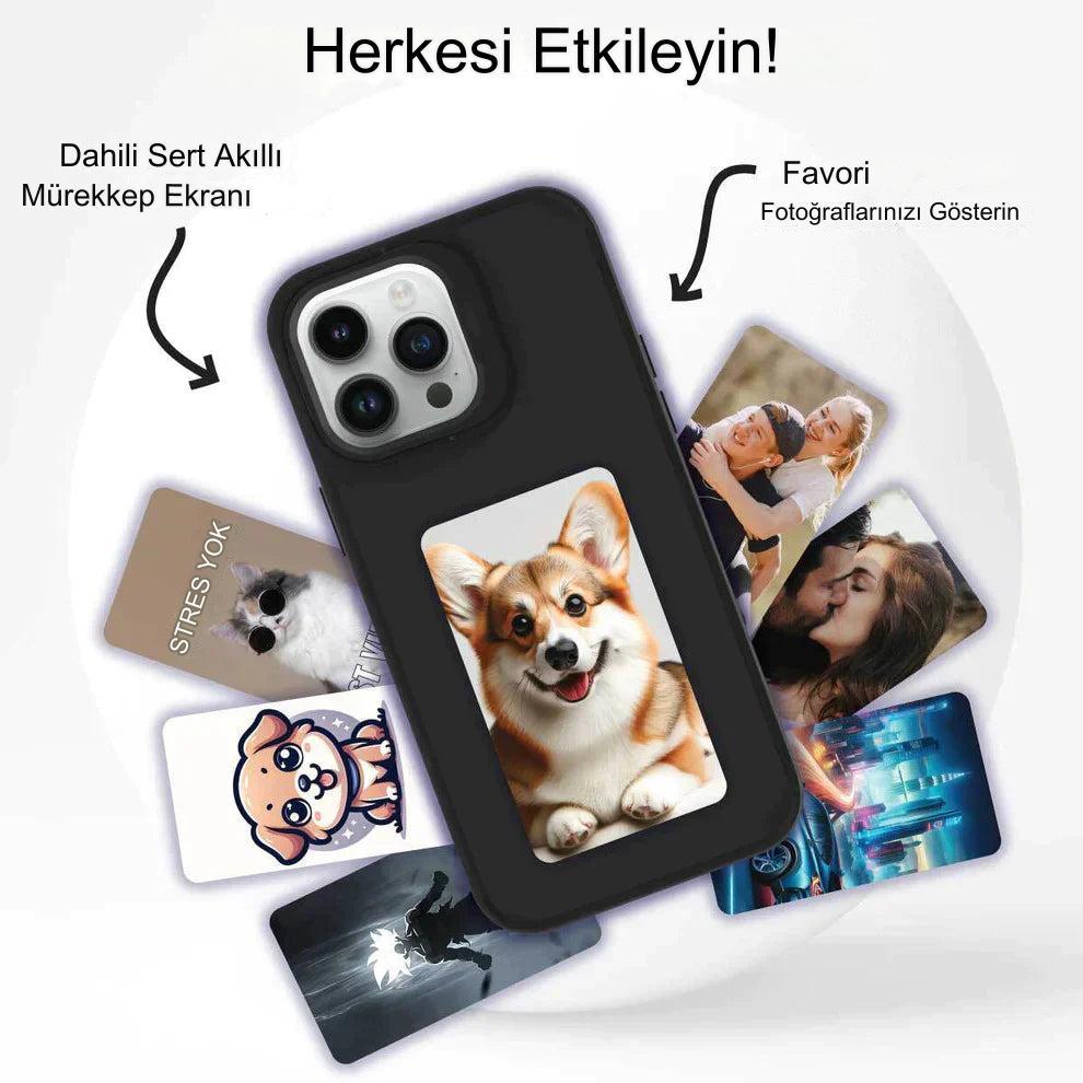 Meanyou E-ink NFC Telefon Kılıfı iPhone 15-14-13 - MeanYou