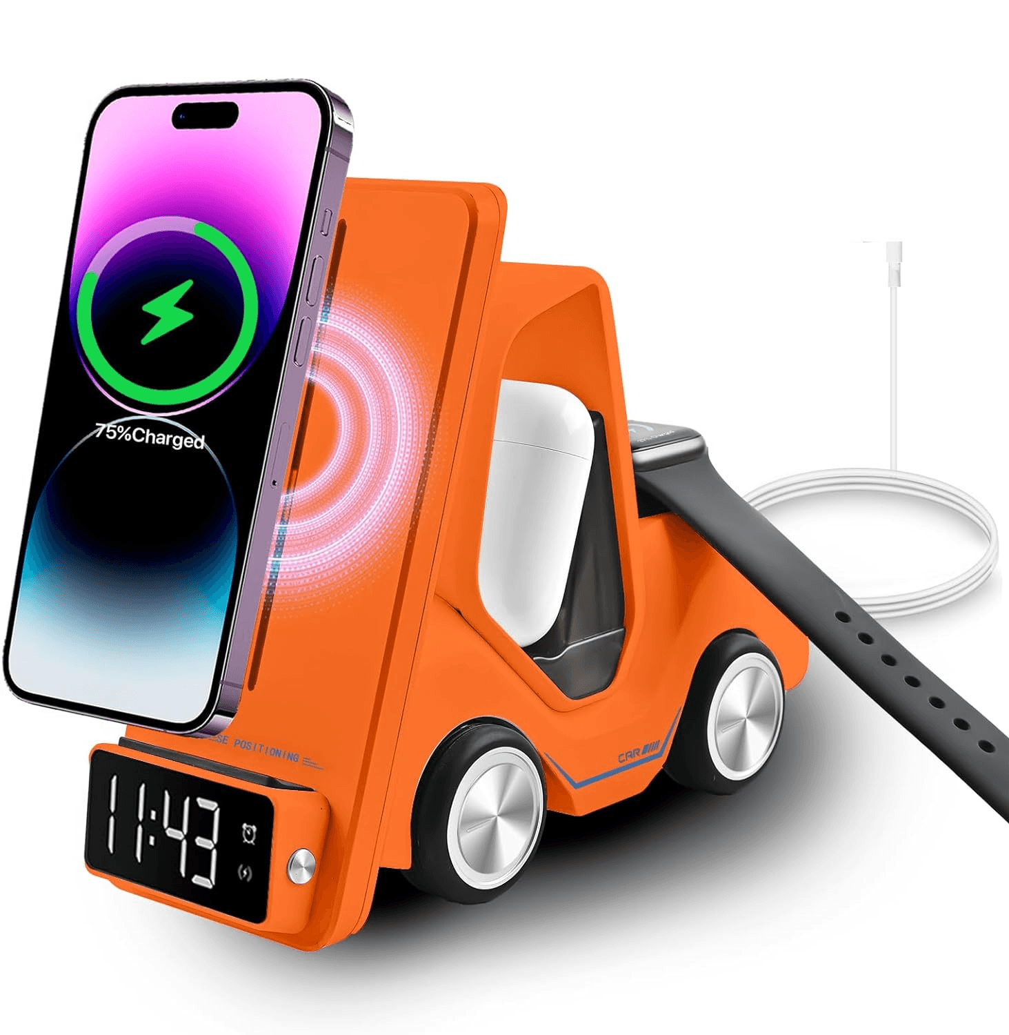 Meanyou Forklift 5 in 1 Kablosuz Magsafe Şarj Standı - MeanYou