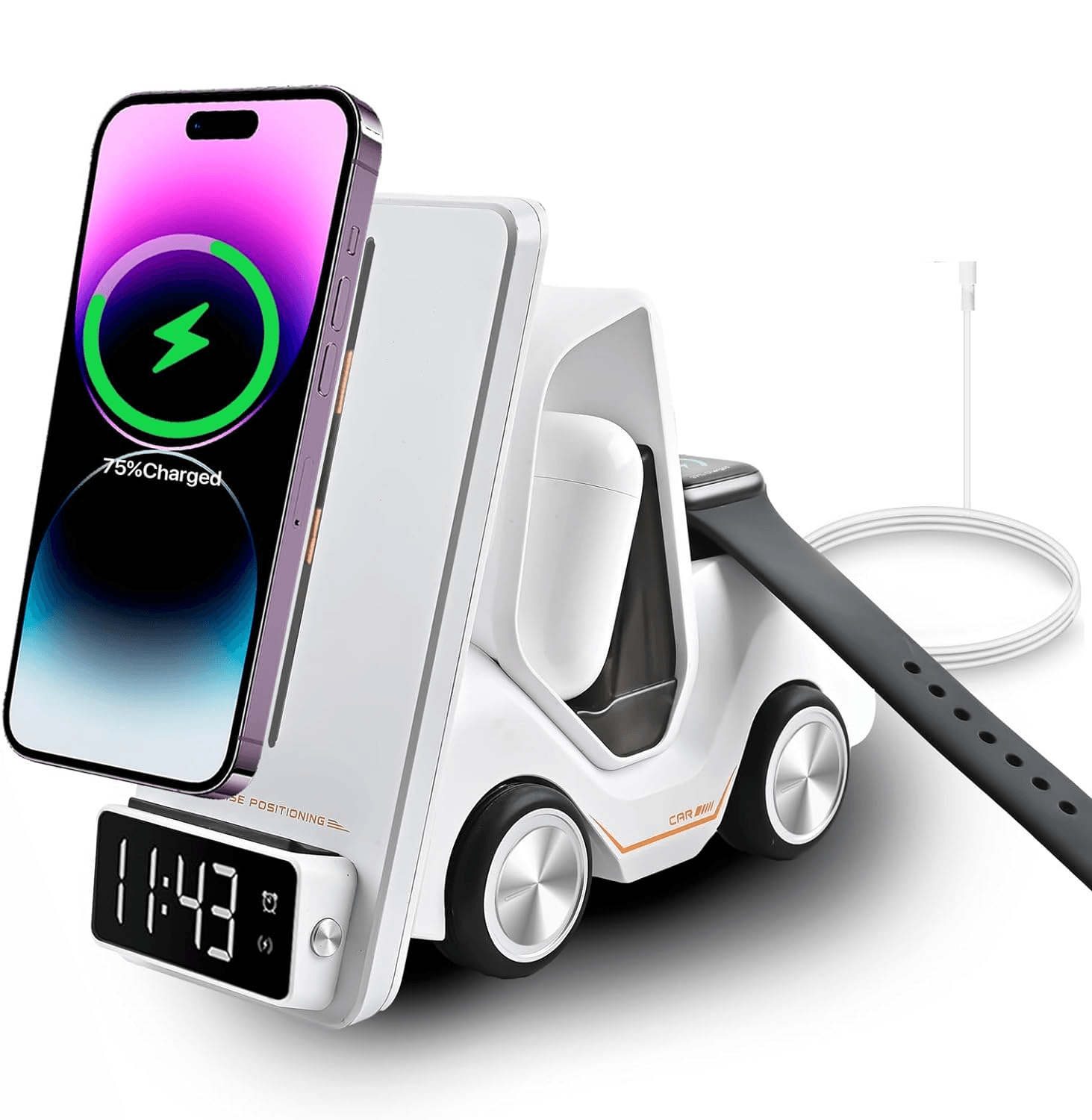 Meanyou Forklift 5 in 1 Kablosuz Magsafe Şarj Standı - MeanYou