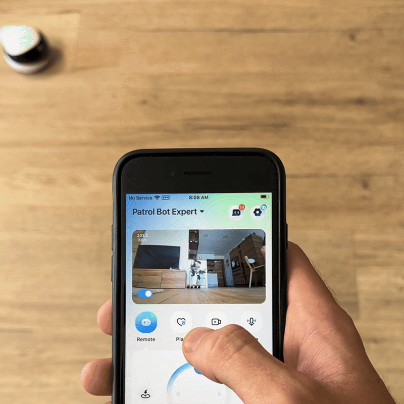 Meanyou Hareketli Ev Kamerası Ebo Güvenlik Kamerası Robotu 1080p Otomatik Şarj, Gece Görüşü, Evcil Hayvan/Yaşlı/Bebek İçin Kablosuz Kamera, Çift Yönlü Konuşma, Uygulama Kontrolü - MeanYou